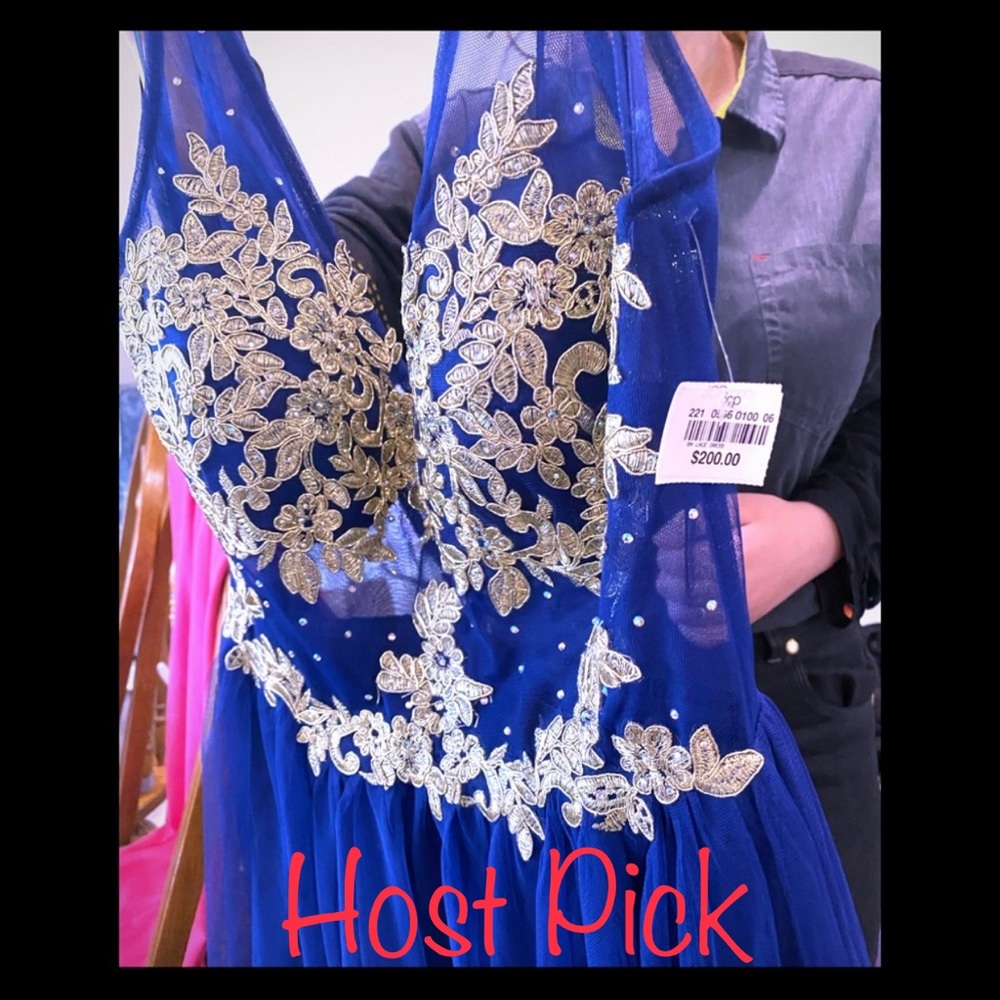 🎉HP🎉 NWT 50% Jc size 9 blue cocktail party - Picture 2 of 10